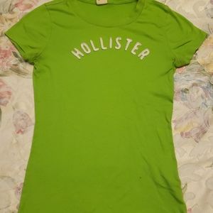 Hollister green tshirt